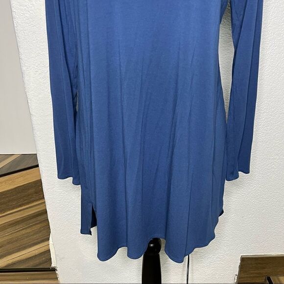 Eileen Fisher Long Sleeve Blue Tunic Blouse Casual  Sz small - Picture 6 of 15